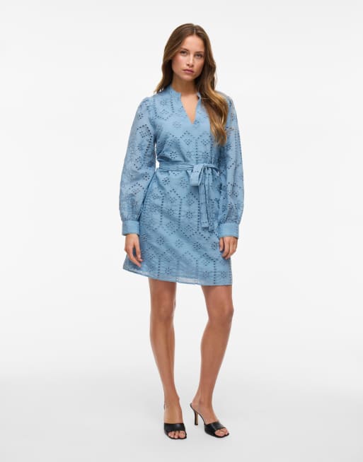Vila Short dress in blissful blue