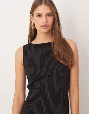Vila Sleeveless Mini Dress In Black