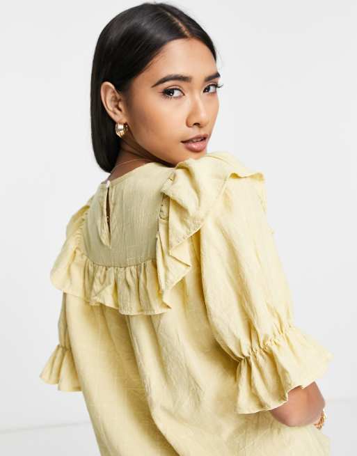 Asos store yellow blouse