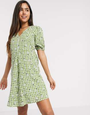 green smock dress
