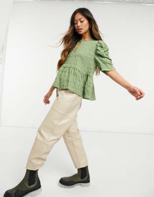 green smock top