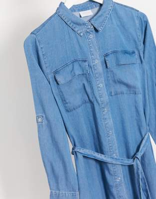 soft denim shirt dress