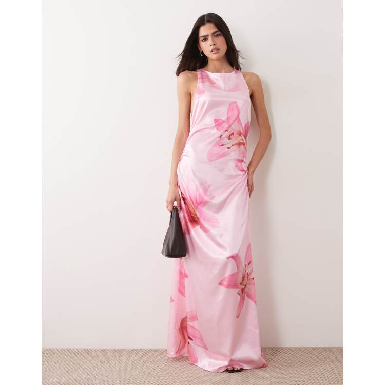 red formal dress sparkly Baltic Born Womens Margie Maxi Dress | Pink Floral main image 0