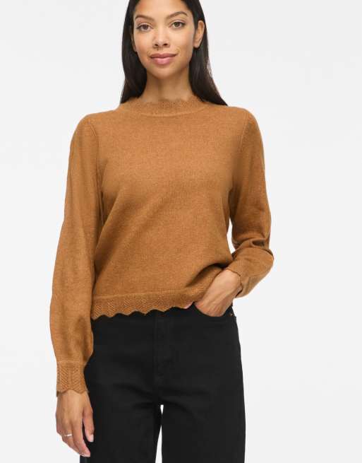 Vila stickad pullover i arganolja, 4 av 7