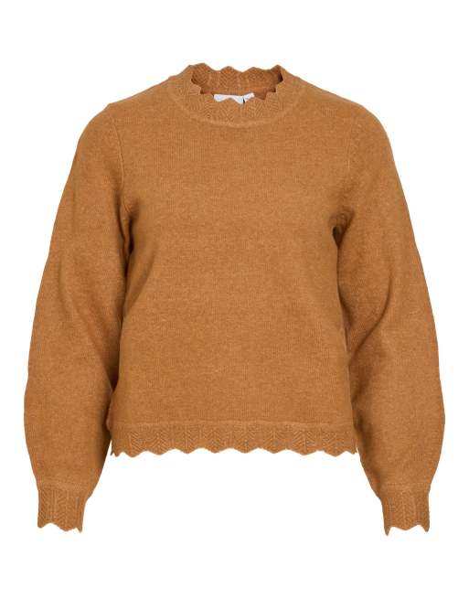 Vila stickad pullover i arganolja, 6 av 7