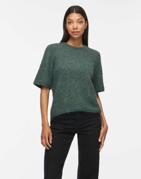 VILA – Strick-Top in Balsam Green - view 1