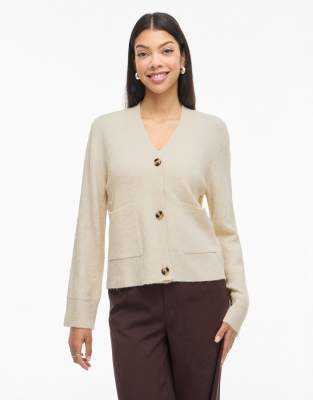 VILA - Strickjacke in Birke-Neutral