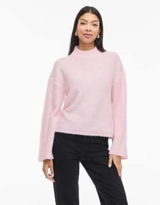 VILA - Strickpullover in Kirschblütenrosa