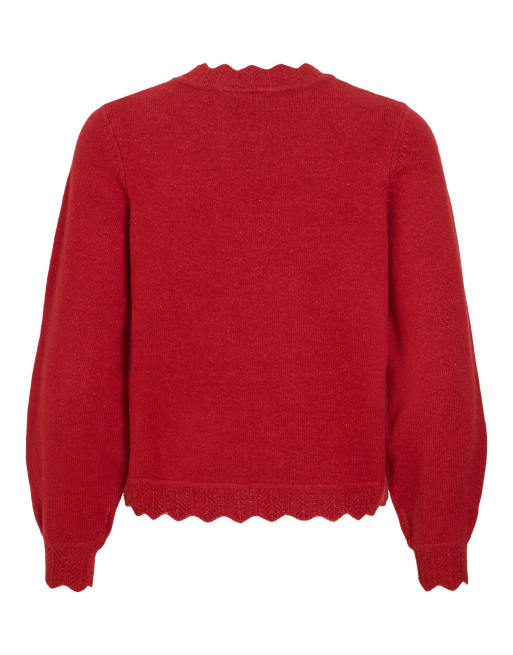 Vila Strickpullover in Rot, 2 von 2