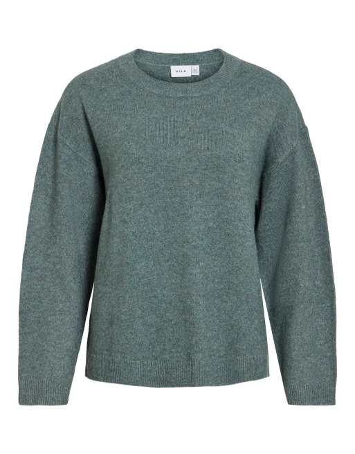 Vila strikket pullover i balsamgrøn, 6 af 7