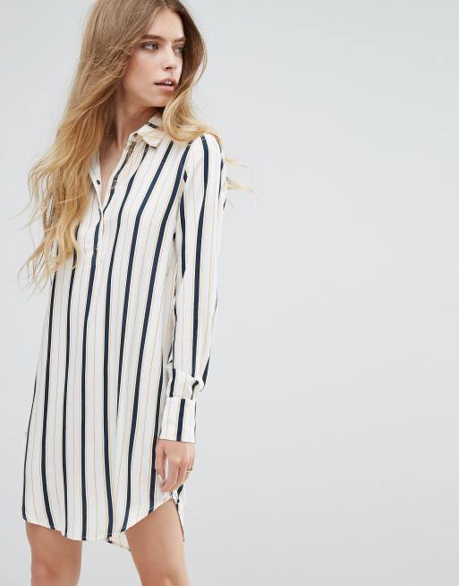  Vila  Stripe Shirt  Dress  ASOS