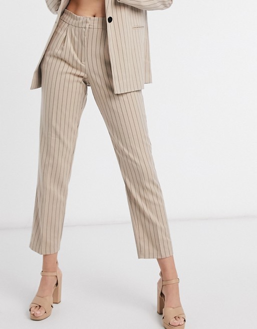 Vila suit trousers in stripe