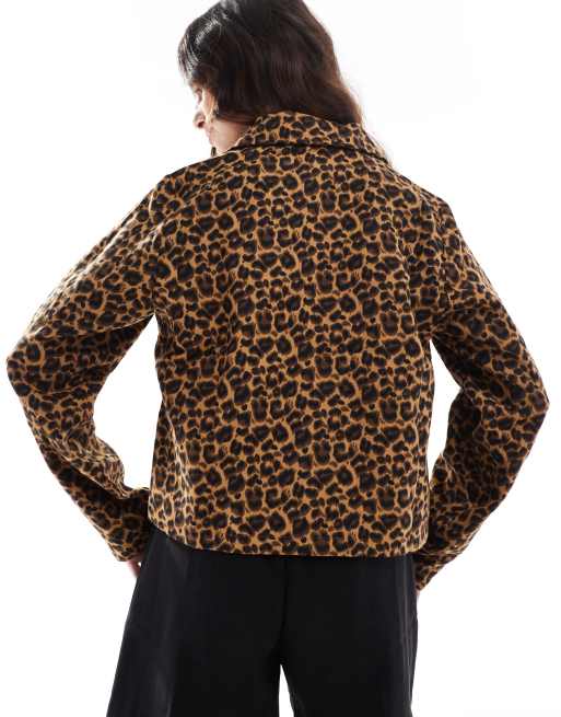 Vila - Surchemise boutonnée - Imprimé léopard, 3 de 4