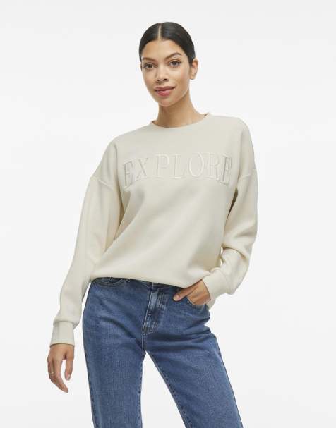 VILA - Sweatshirt in berkenkleur - view 1