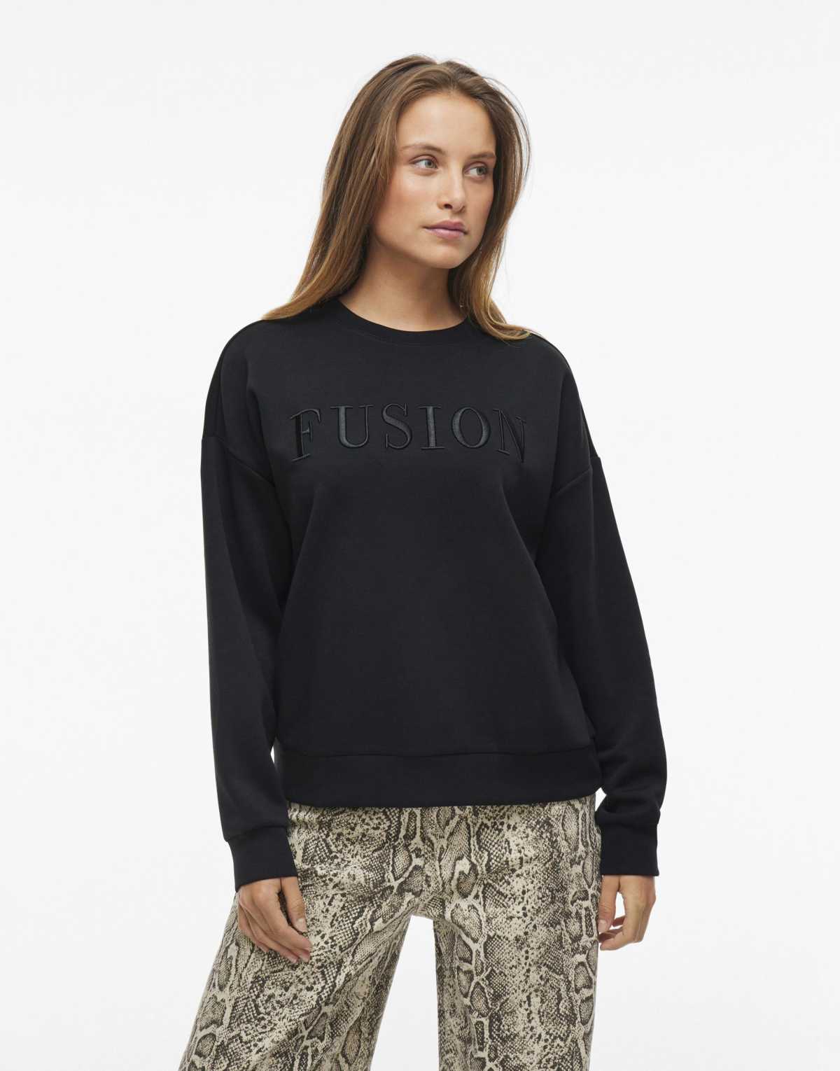 Vila Sweatshirt in black beauty