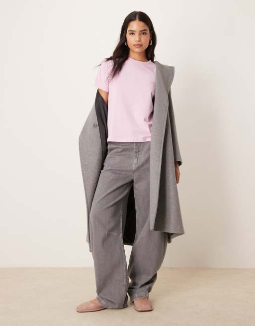 VILA - T-shirt oversize vestibilità boyfriend color rosa orchidea, 3 di 4