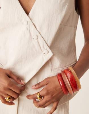 Vila Tailored Asymmetrical Placket Detail Vest