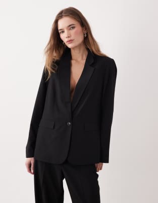 Vila Tailored Blazer Co-ord In Black