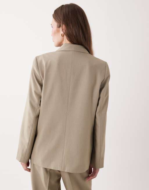 Vila tailored blazer co-ord in seneca rock melange, 2 of 4