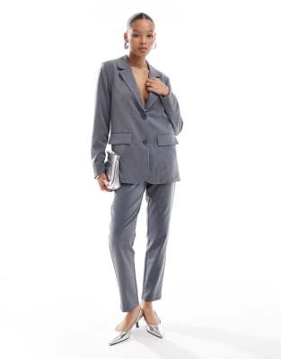 tailored blazer in gray - part of a set