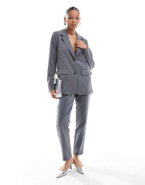Vila tailored blazer in grey (part of a set) - view 1