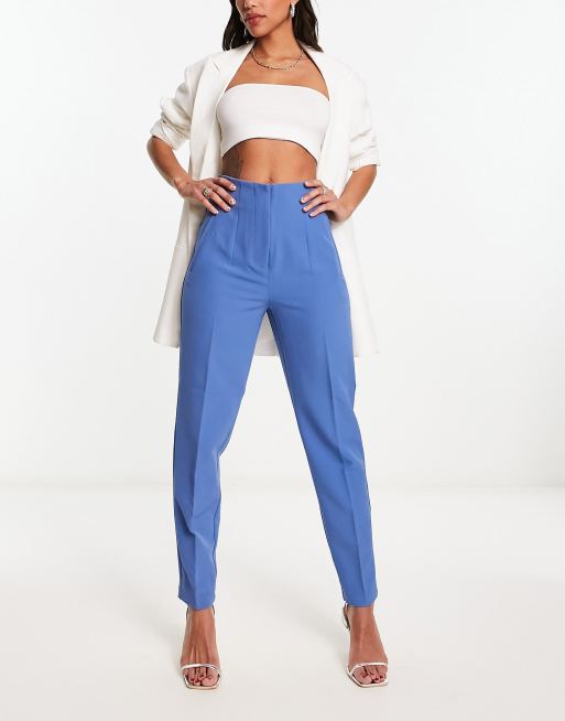 Vila tailored cigarette pants in blue (part of a set)