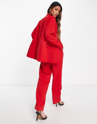 oversized red suit