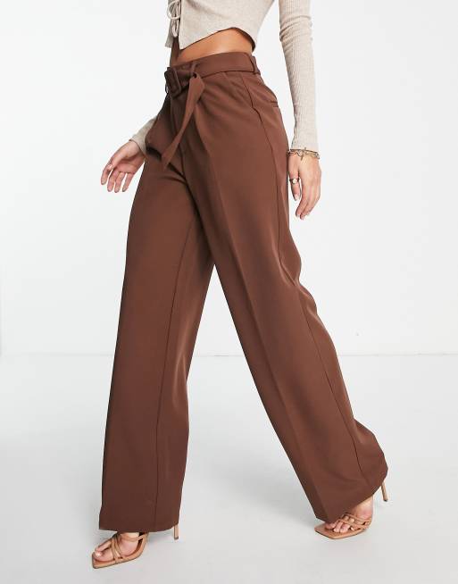 Villa Wideleg, Women's Chocolate Wide Leg Pants