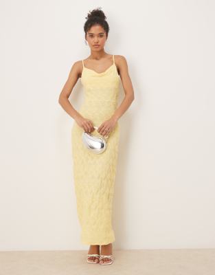 Vila Textured Jersey Cami Maxi Dress
