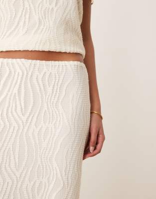 Vila Textured Maxi Skirt