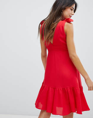 tie shoulder sundress