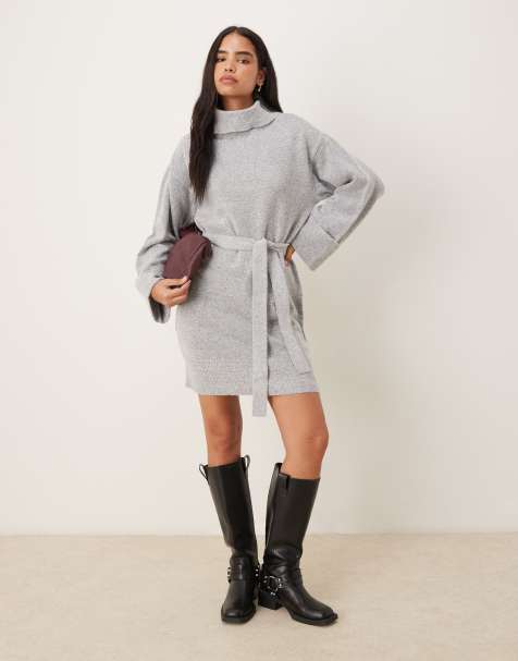 Gray Sweater Dresses | Shop at ASOS