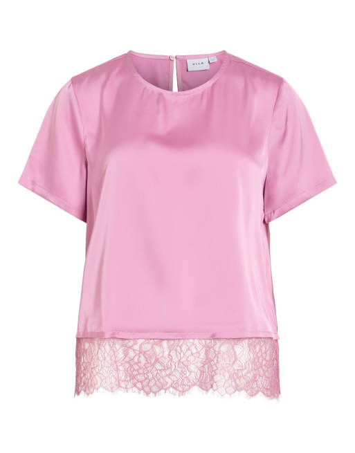 Vila top a maniche corte rosa begonia, 5 di 6