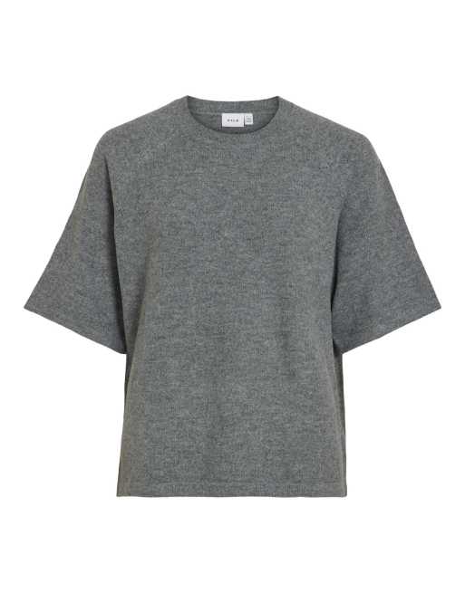 Vila top en maille gris moyen chiné, 6 de 7