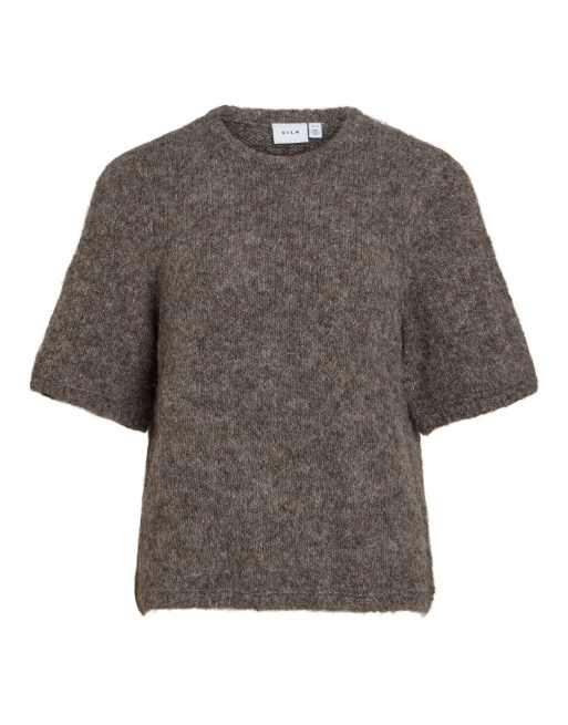 VILA - Top in maglia color falco, 5 di 6