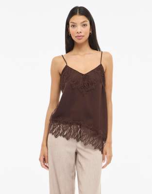 Vila - Trägertop in Kaffeebohnenbraun-Brown