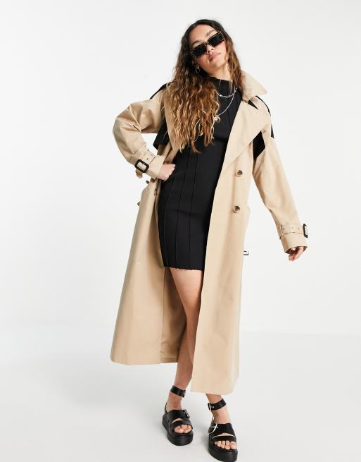 Asos beige shop trench coat