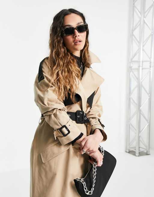 Vila on sale trenchcoat beige