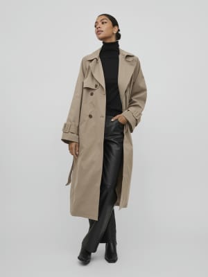 Vila - Trenchcoat in Braun