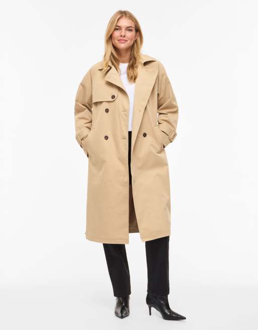 Vila trenchcoat in korenstengel, 3 van 7