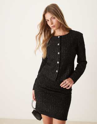 Vila - Trophy - Veste d'ensemble à paillettes - Noir