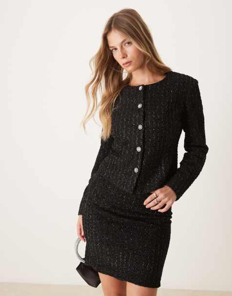 Vila - Trophy - Veste d'ensemble à paillettes - Noir - view 1