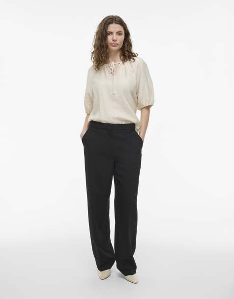 Vila Trousers in black beauty - view 1