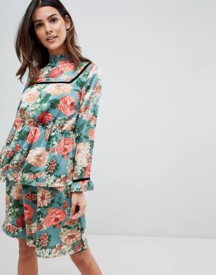 vila floral midi dress