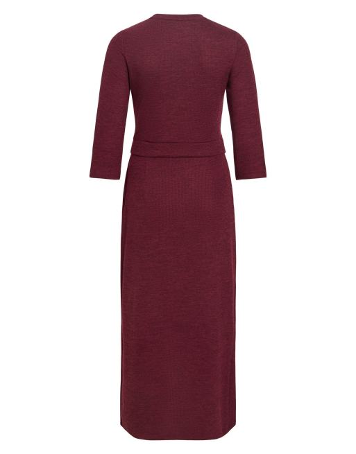 VILA - Vestito midi bordeaux scuro, 6 di 6