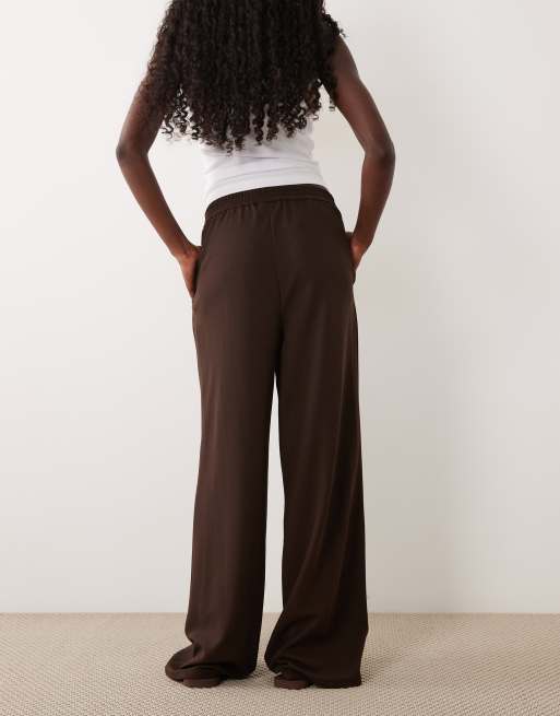 Vila vida byxor med veck i chokladbrun, 5 av 5
