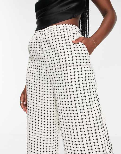 Checkered best sale palazzo pants