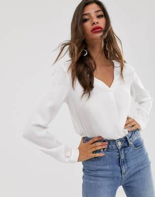 asos white blouse