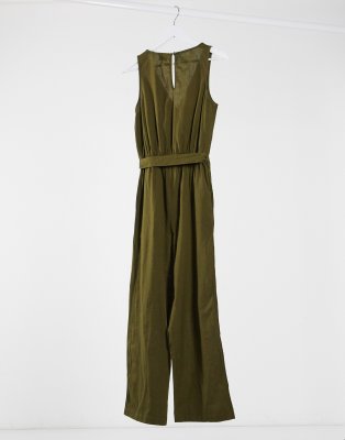 maddison satin wrap jumpsuit