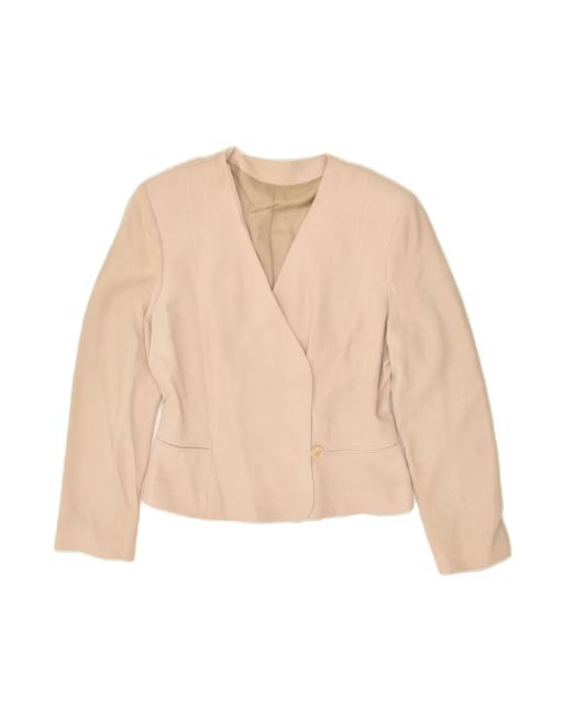 Vintage 1 Button Blazer Jacket It 42 Medium In Beige